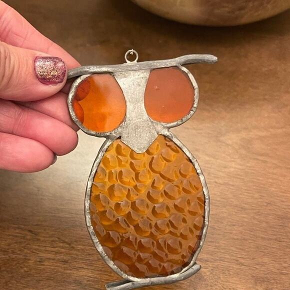 Stained glass sun catcher Owl - Picture 1 of 3
